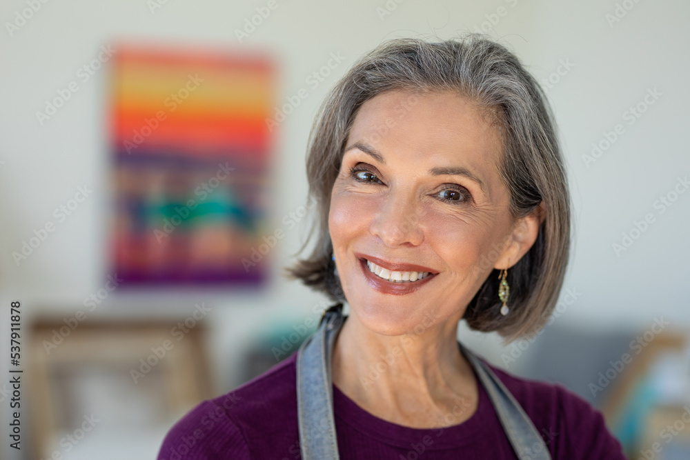 Older Artist Smiles At The Camera Older Artist Smiles At The Camera