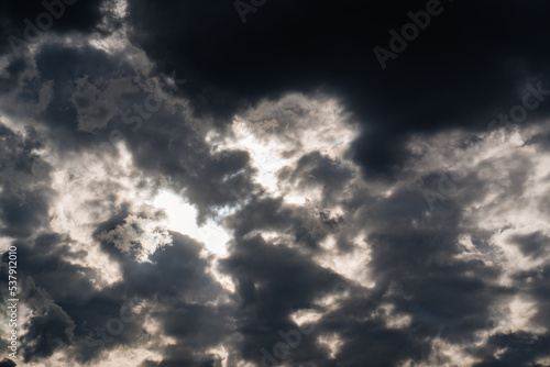 dark overcast sky. the beauty and power of nature. 