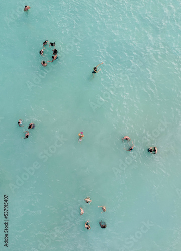 Beach goers photo