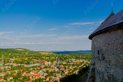 View from the fortress of Sumeg in summer