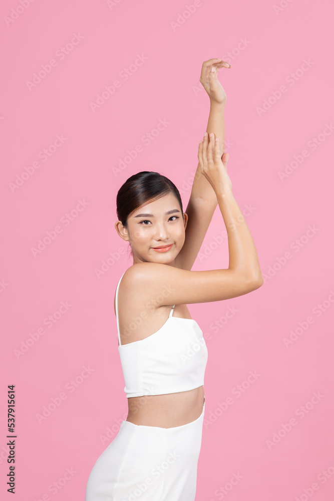 Young happy beauty healthy Asian woman with smiley face Young happy beauty healthy Asian woman with smiley face