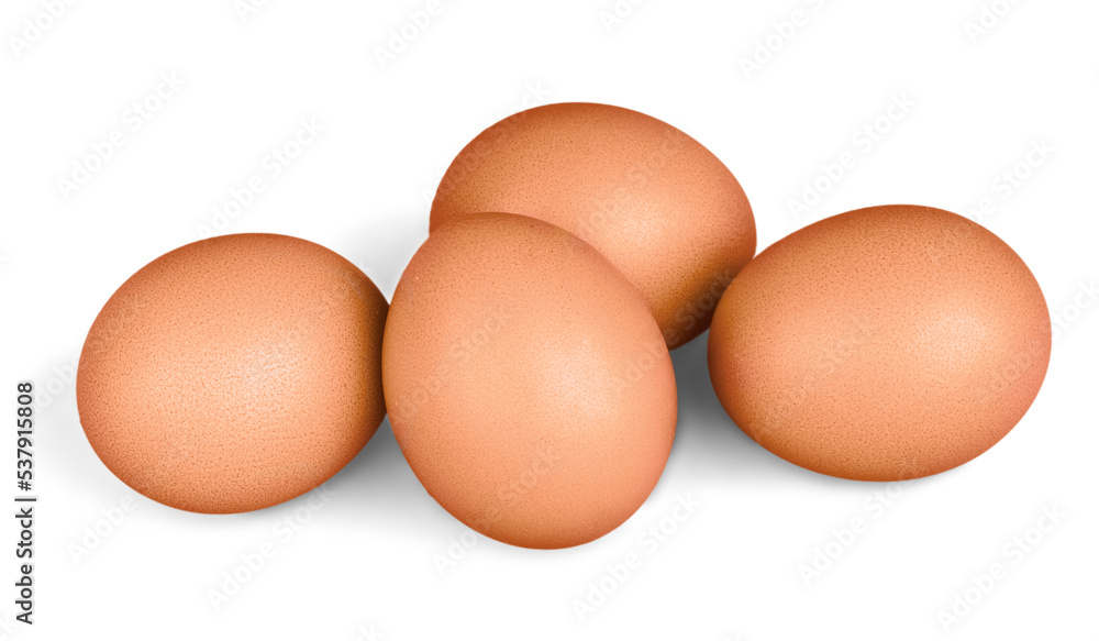 Eggs isolated on a white background. Eggs isolated on a white background.