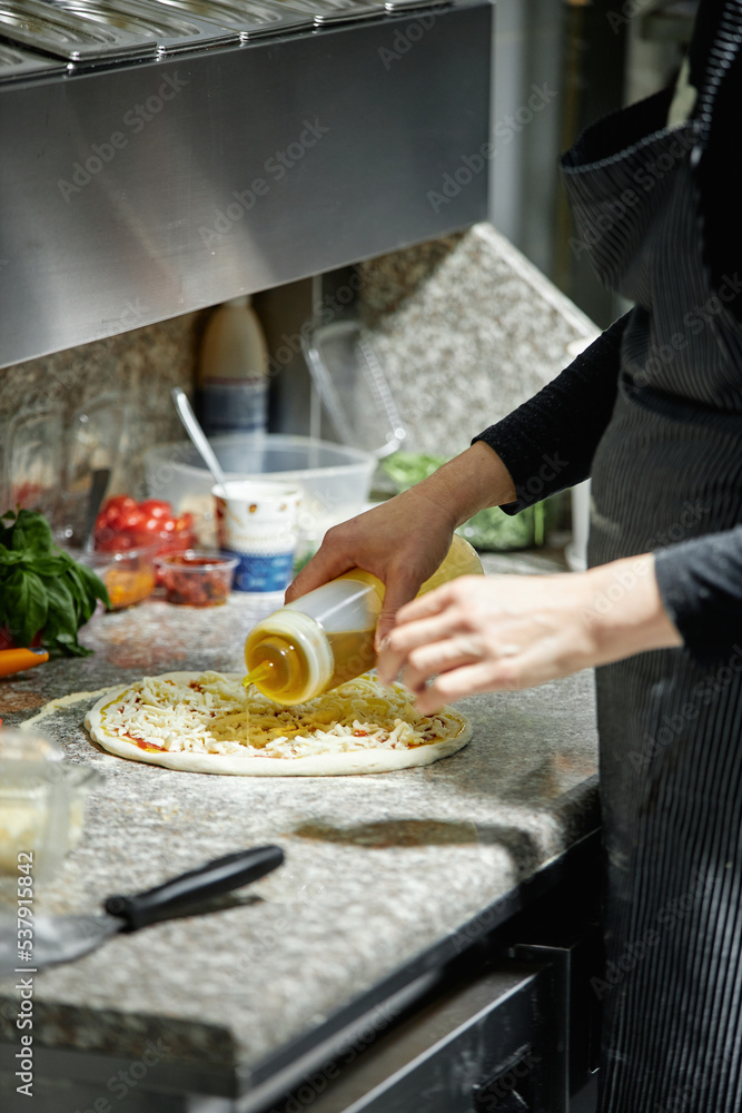 Chef Making Pizza. Chef Making Pizza.