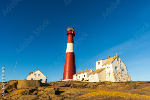 F  rder lighthouse on the coast of Norway