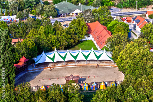 View from the fortress of Sumeg in summer photo