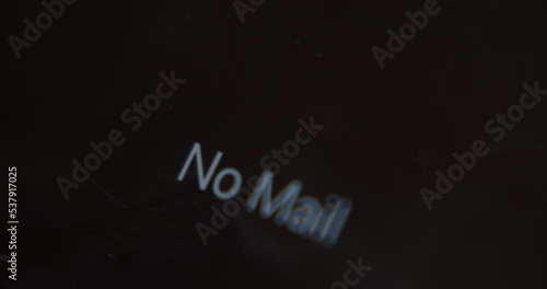 E-Mail Message Icon Notification no mail On Smart Phone Device.