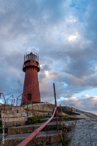 Svenner lighthouse on the coast of Norway photo