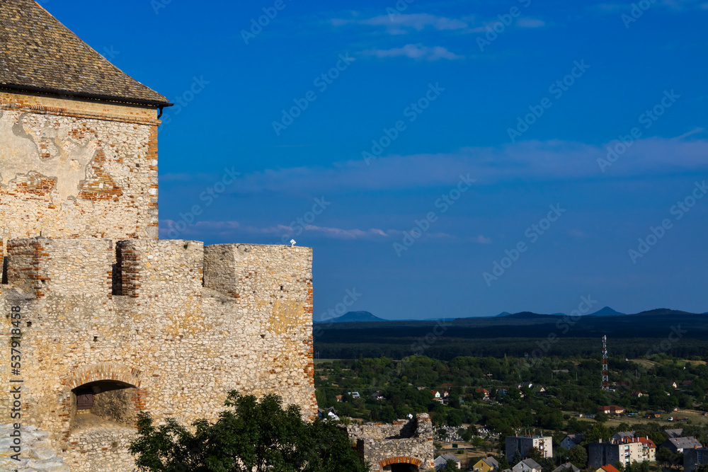 Panorama view from the fortress of Sumeg