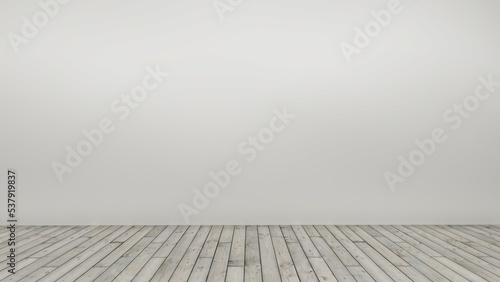 Empty display on white wood bakcground concept. Blank product standing backdrop