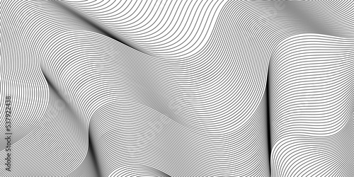 abstract wavy background. vector monochrome wallpaper