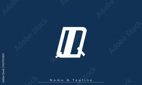 Alphabet letters Initials Monogram logo QQ