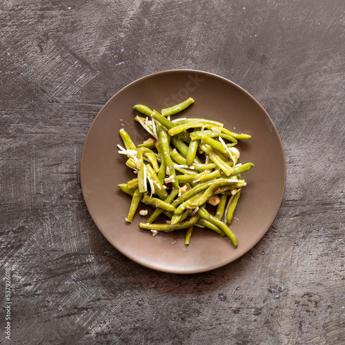Green Bean Salad with Toast...