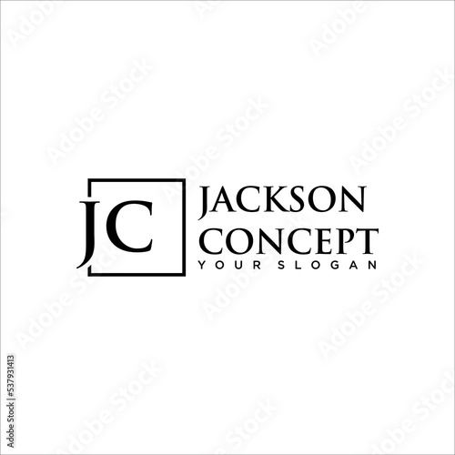 JC letter logo design template vector element