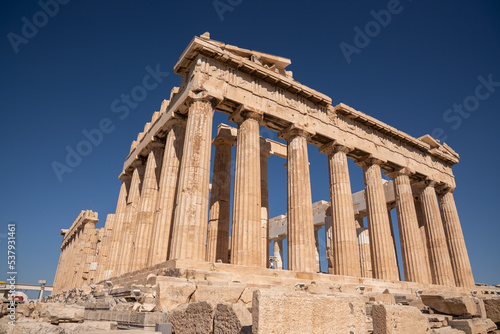 Parthenon At Sunny Day