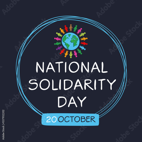 National Solidarity Day held on 20 October.