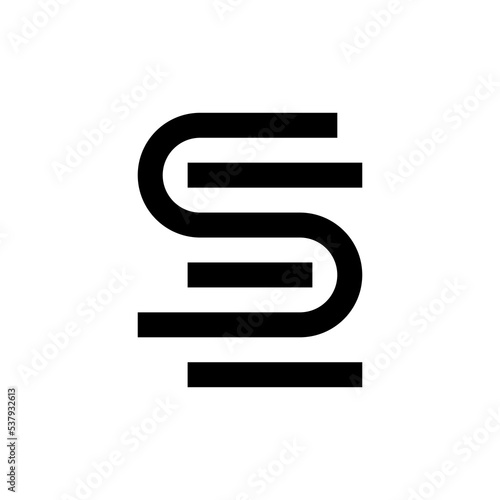 Letter SE creative minimalist logo design