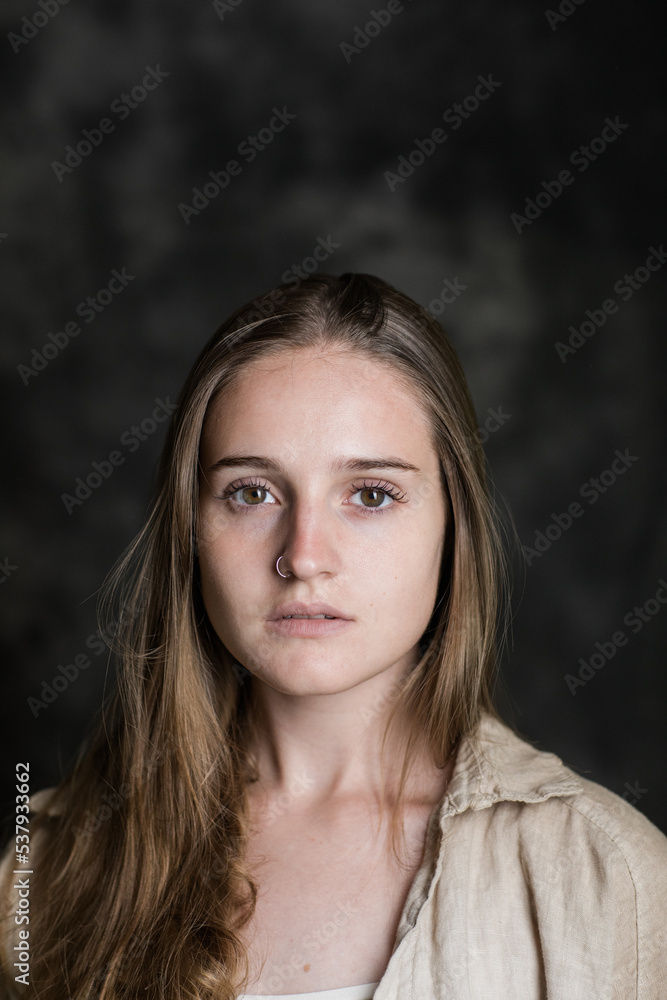 Portrait Of Girl In Studio Portrait Of Girl In Studio