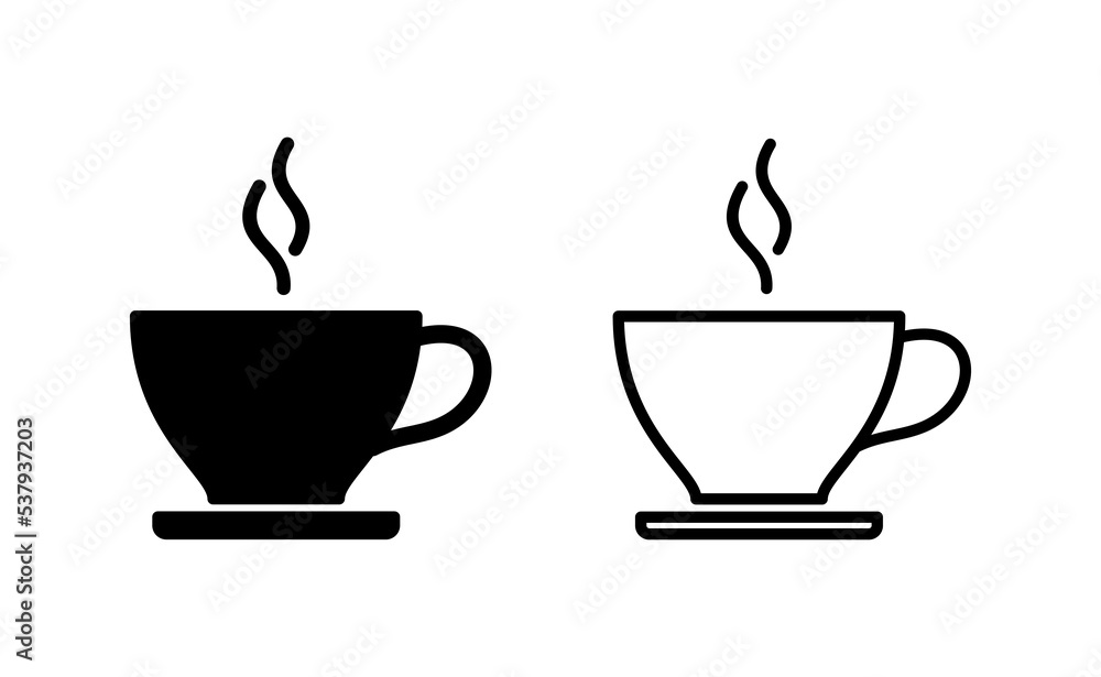 Obraz premium coffee cup icon vector for web and mobile app. cup a coffee sign and symbol