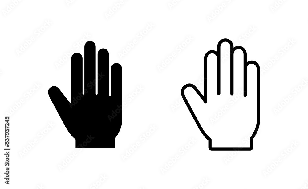 Hand icon vector for web and mobile app. hand sign and symbol. hand gesture Hand icon vector for web and mobile app. hand sign and symbol. hand gesture