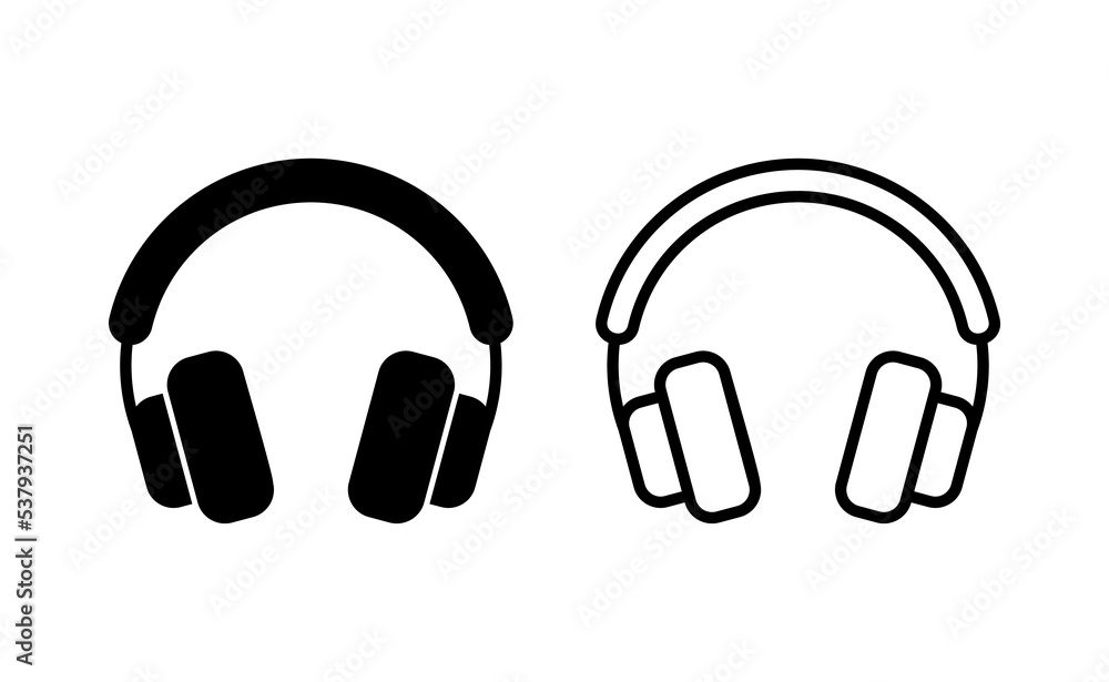 Headphone icon vector for web and mobile app. headphone sign and symbol Headphone icon vector for web and mobile app. headphone sign and symbol