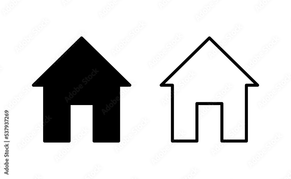 House icon vector for web and mobile app. Home sign and symbol House icon vector for web and mobile app. Home sign and symbol