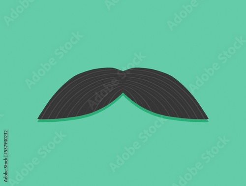 Movember. November black moustache photo