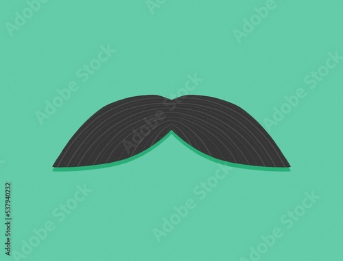 Movember. November black moustache