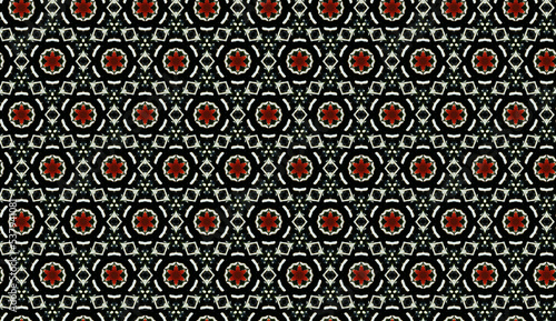 Hexagonal colorful design pattern