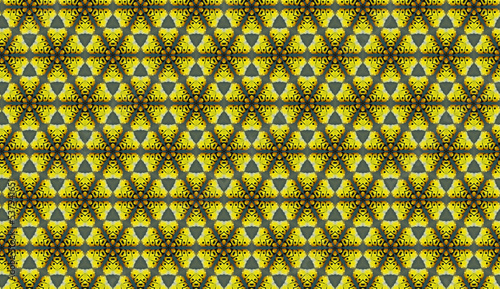 Hexagonal colorful design pattern