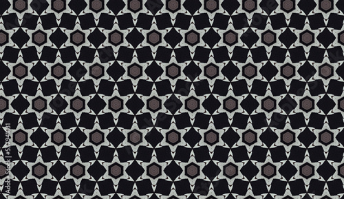 Hexagonal colorful design pattern