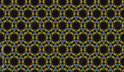 Hexagonal colorful design pattern