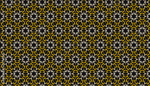 Hexagonal colorful design pattern