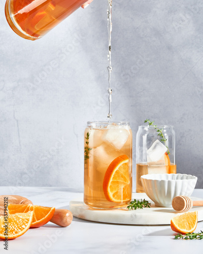 Orange and thyme drink 