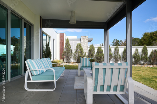 Spacious covered patio