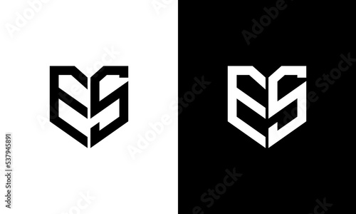 letter es logo design