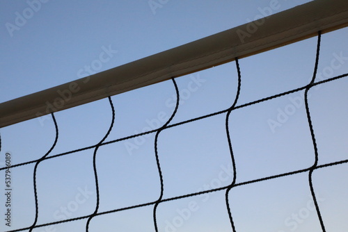 Low angle view of a Volleyball net © Douglas