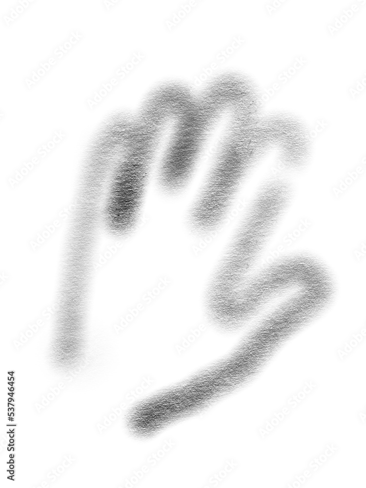 Isolated ghost hand Isolated ghost hand