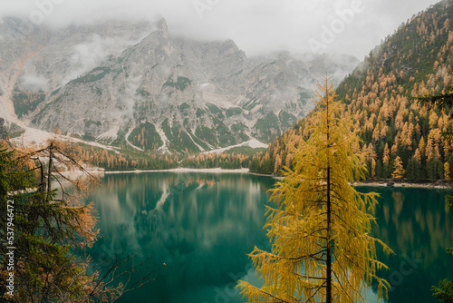 Lake Braies landscape