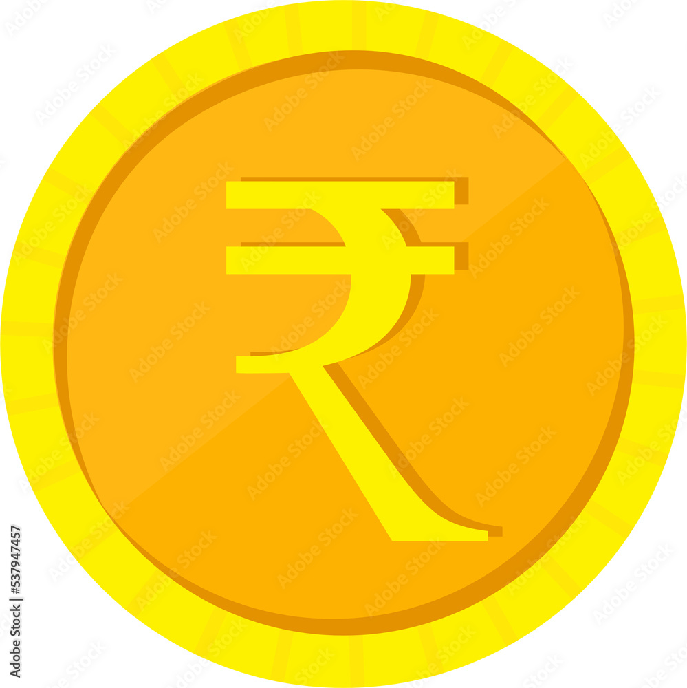 Obraz premium india currency in coins