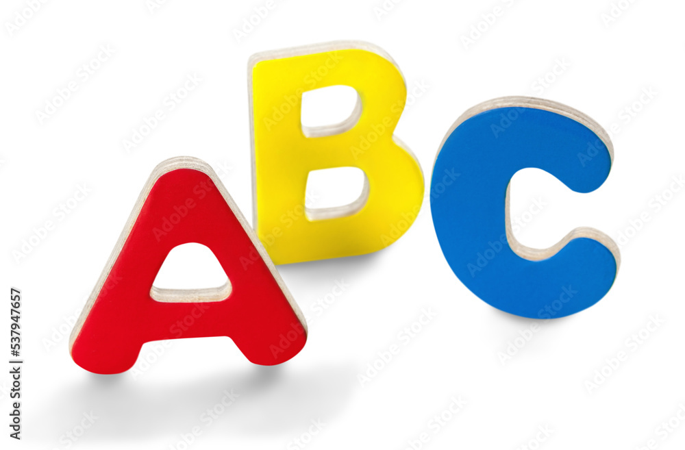 Foam ABC Letters Isolated Foam ABC Letters Isolated