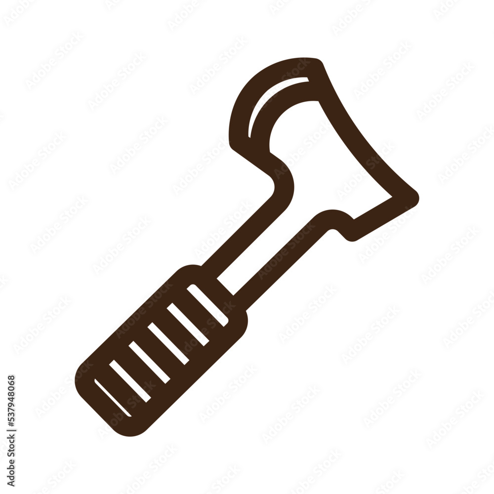 axe hatchet tool icon