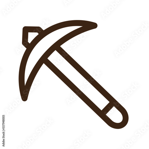 axe construction digging hatchet tools icon