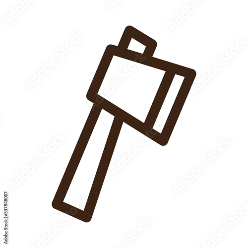 axe construction equipment hatchet tool tools icon
