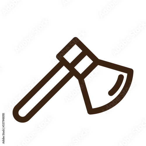 axe cut equipment hatchet tools icon