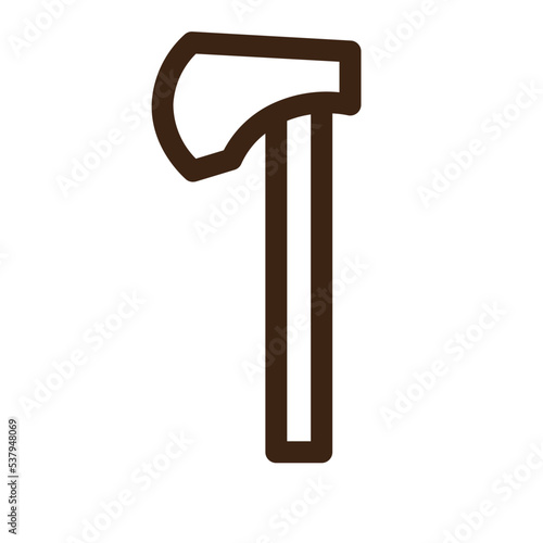 axe hatchet tool tools weapon wood icon