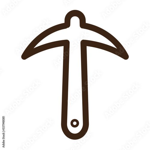axe pick tool building construction tools icon
