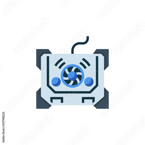 cooling pad vector icon. computer component icon flat style. perfect use for logo, presentation, website, and more. simple modern icon design flat style