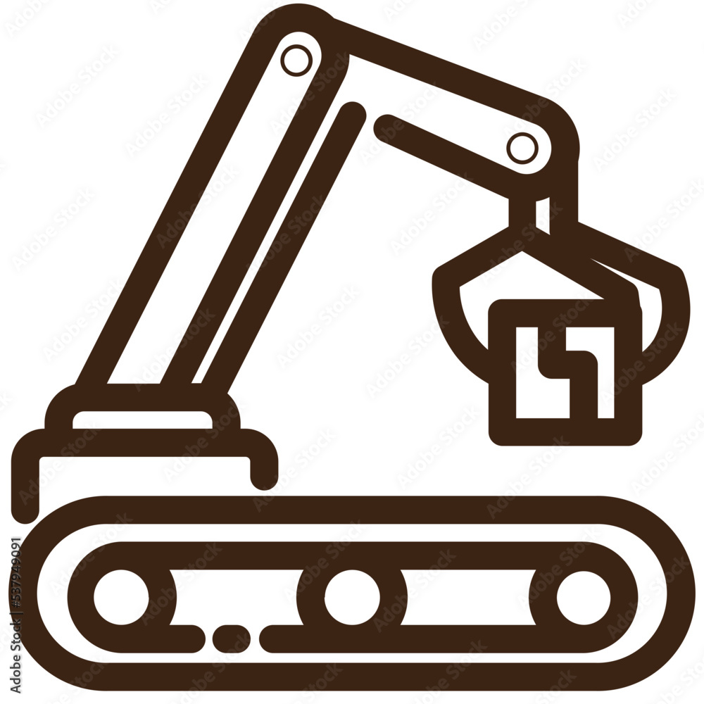 arm automation industrial industry machine robot technology icon arm automation industrial industry machine robot technology icon