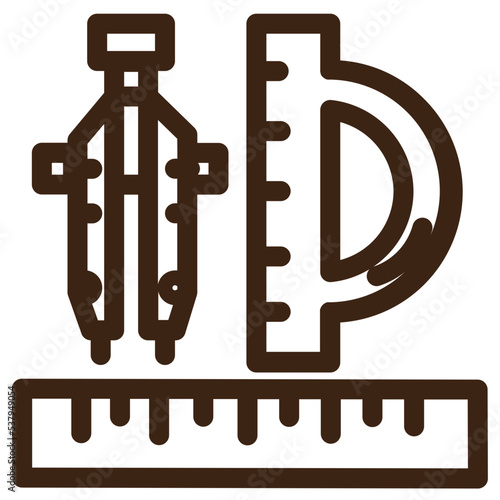architecture compass drafting edit tools icon