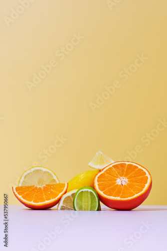 Citrus fruits slices  photo